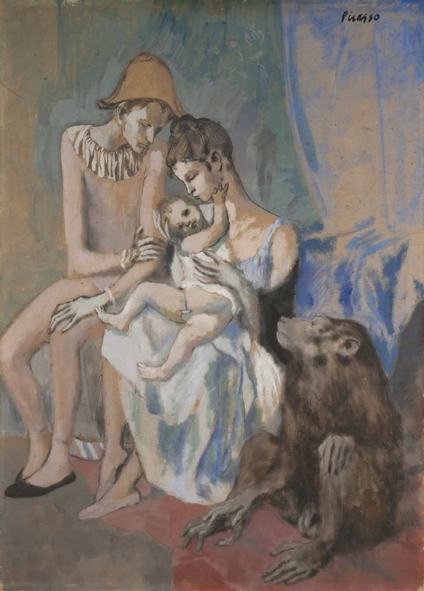 La famiglia dell'acrobata con una scimmia, 1905